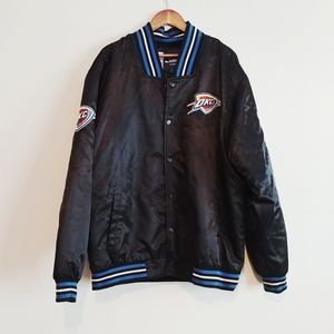 NBA OKC Thunder Classic Black Starter Jacket